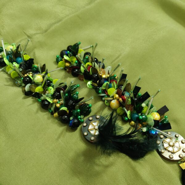 Green Natural Crepe+Pure Chiffon-929 - Image 6