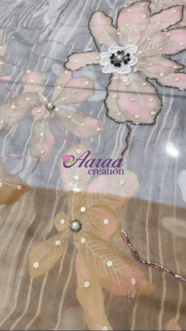 Satin organza+Chiffon-3990 - Image 5